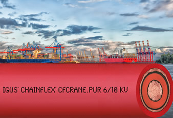 Cable designed for long-travel crane installations